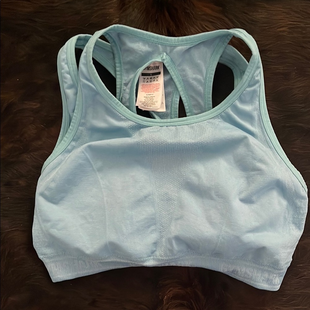 Gymshark Blue Racerback Sports Bra